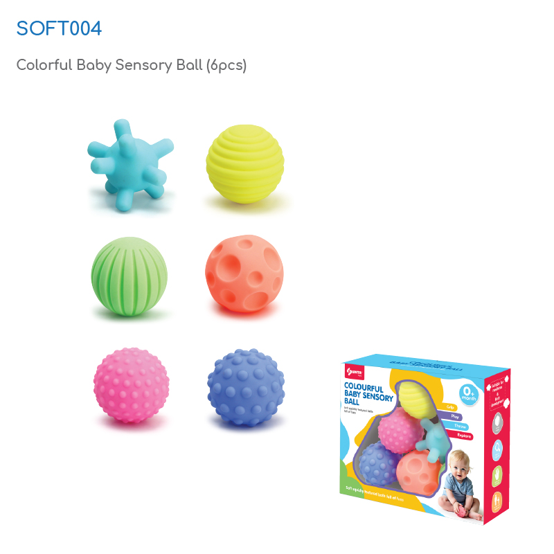 7005 - Colorful Baby Sensory Ball (6pcs)