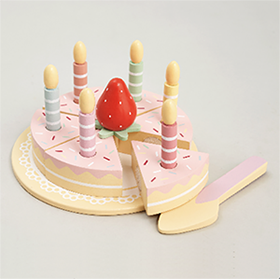 Wooden Birthday Cake