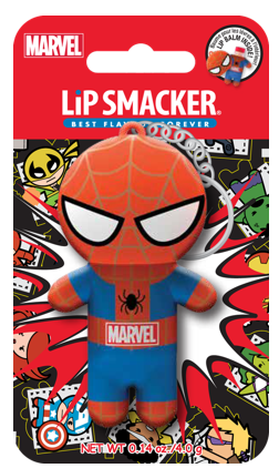 Spiderman Lip Balm/Key-ring- Amazing Pomegranate