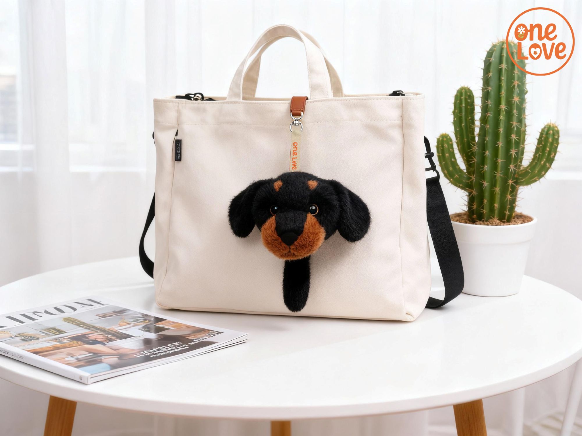 One Love Pumpkin  Keychain Dachshund - 9cm