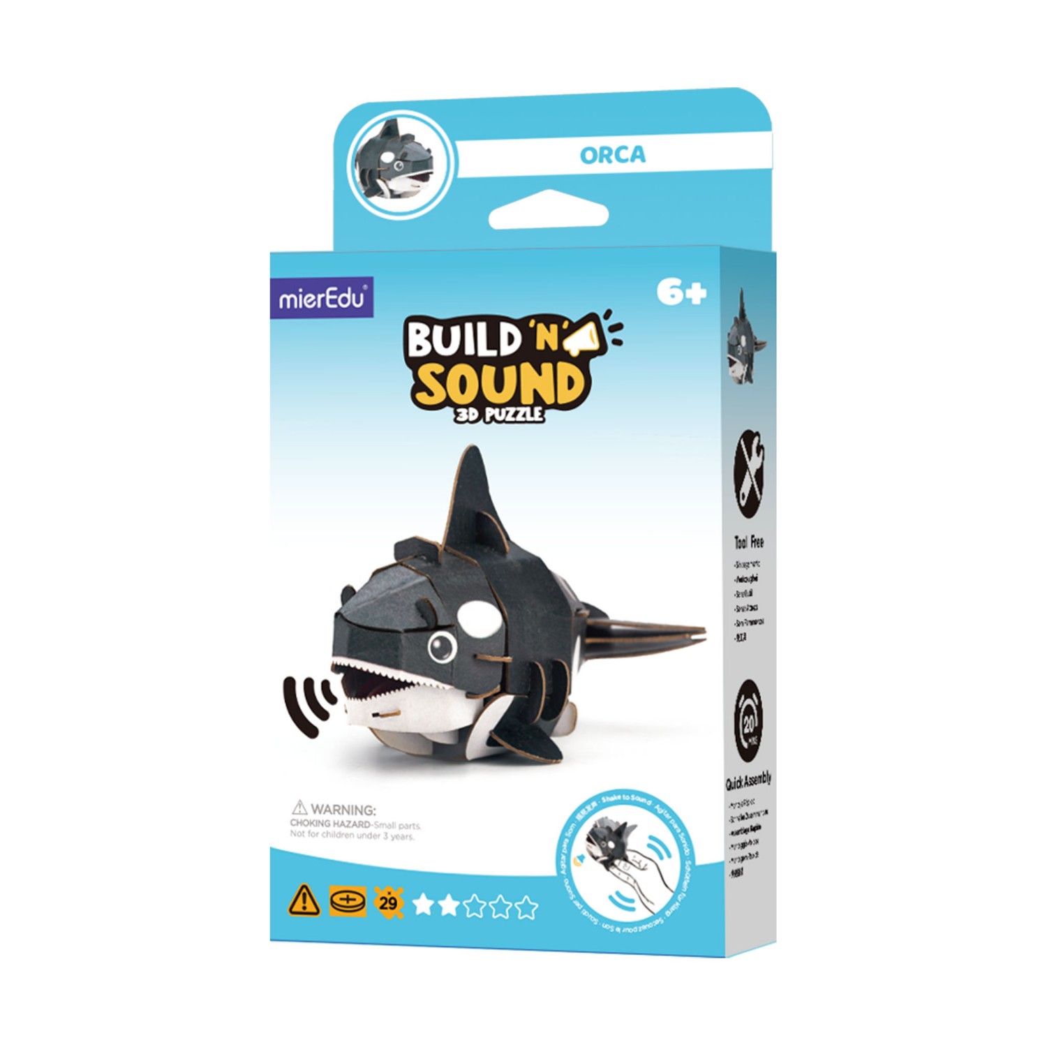 Build N Sound 3D Puzzle Orca