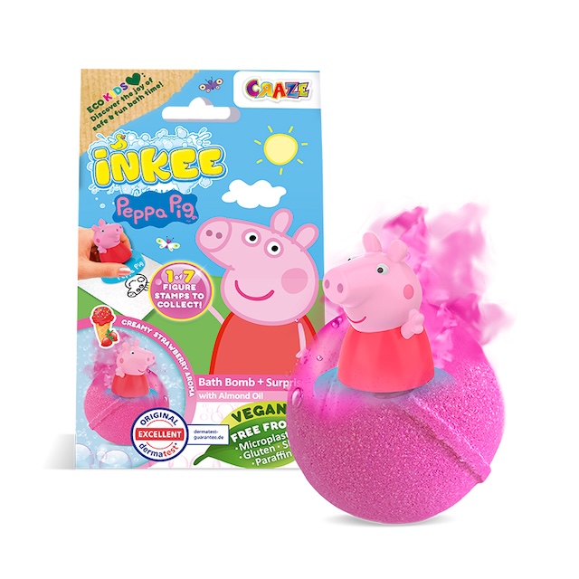 INKEE - Peppa Pig Surprise Bath Bomb (Collectable Figure Inside)