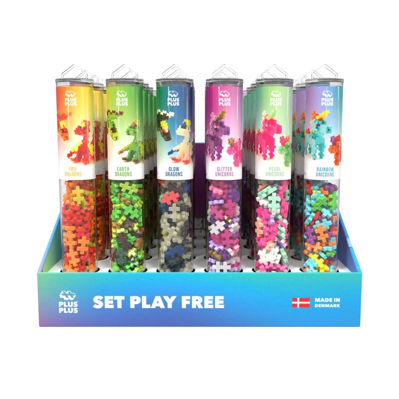 Plus-Plus Unicorns & Dragons 100pc Tubes 