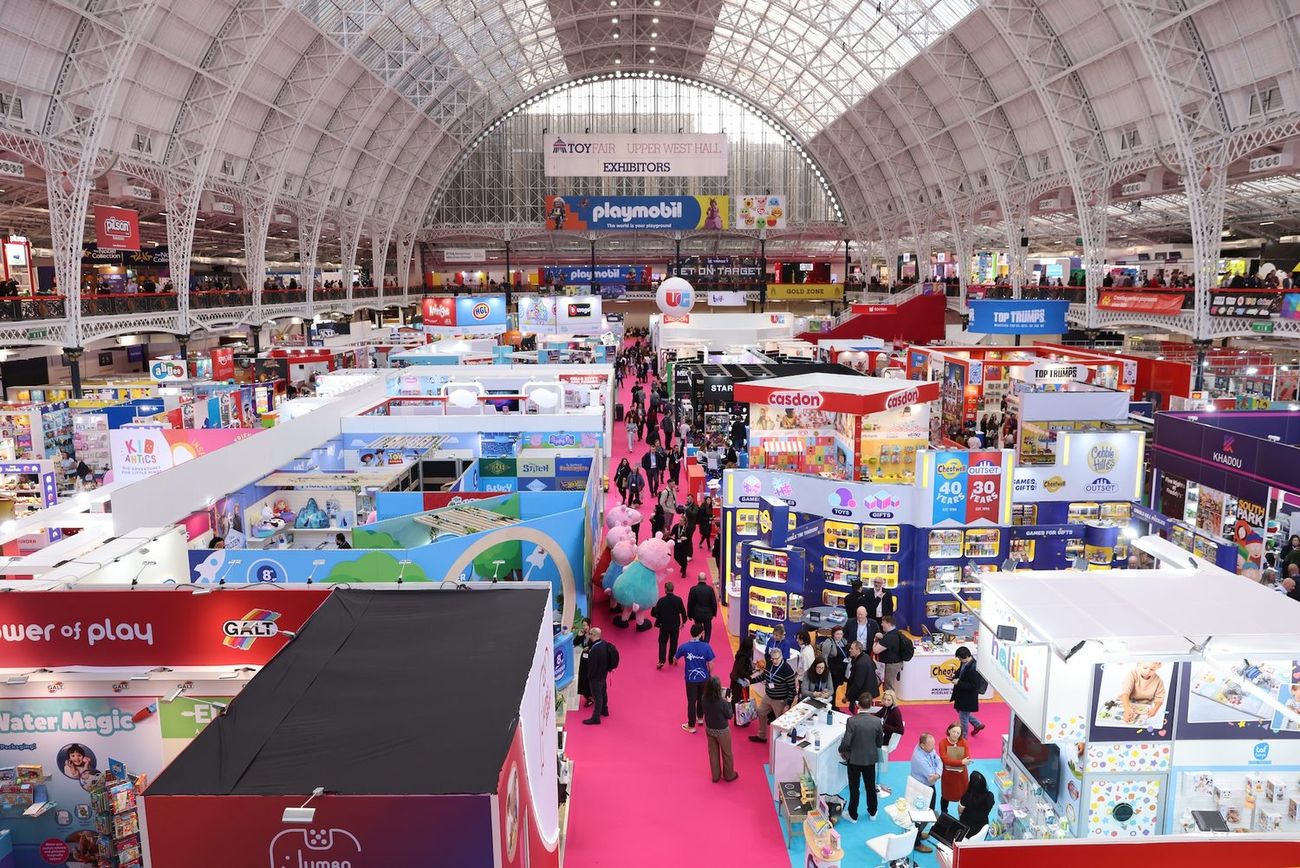 Toy Fair exhibition floor at Olympia London